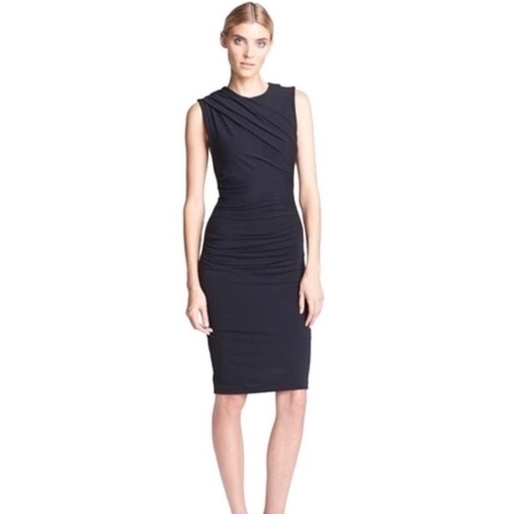 Alexander Wang Dresses & Skirts - T Alexander Wang Ruched Pique Body Con Sleeveless Dress Black XS